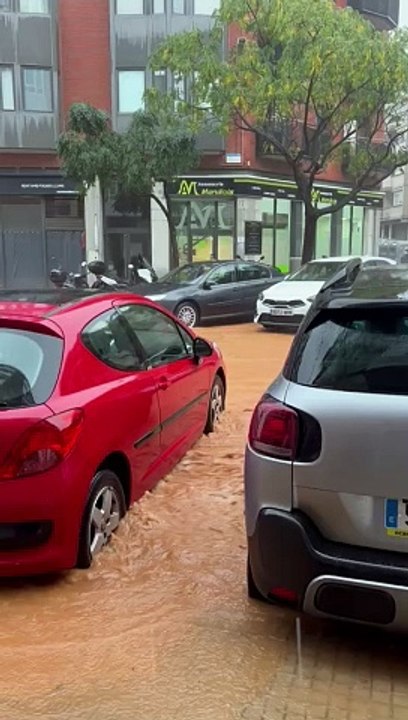 Calles de Sant Boi, inundadas