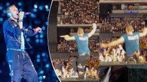 SHOCKING Moment! Chris Martin Falls Into Stage Trap Door During Live Performance