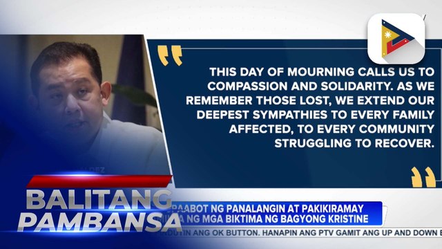 Kamara, nagpaabot ng panalangin at pakikiramay sa mga pamilya at kaanak ng mga nasawi dahil sa Bagyong Kristine