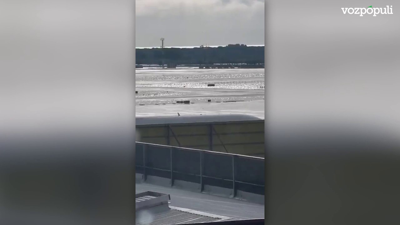 Así está el aeropuerto de El Prat (Barcelona) por las lluvias