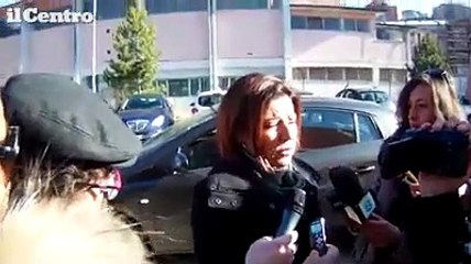 Il sottosegretario alla ricostruzione De Micheli all'Aquila