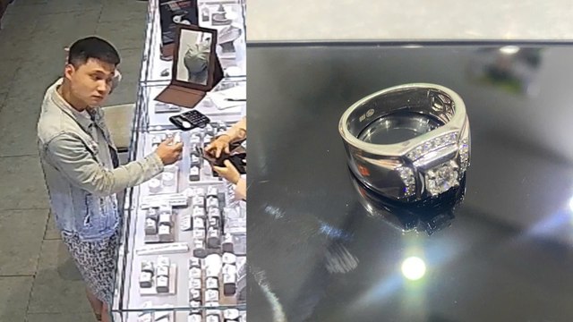 Thanh niên giả vờ hỏi mua nhẫn kim cương, cuỗm ngay một chiếc gần 80 triệu đồng trước mắt chủ hàng