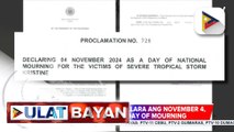 Bandila ng Pilipinas sa mga pasilidad ng gobyerno, naka-half mast ngayong araw para sa National Day of Mourning