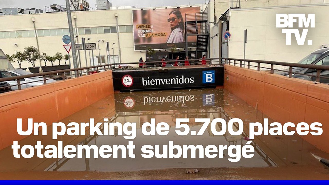 Inondations en Espagne:  les autorités redoutent de retrouver de nouvelles victimes dans ce parking