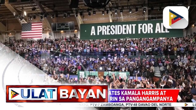 U.S. presidential candidates Kamala Harris at Donald Trump, patuloy pa rin sa pangangampanya