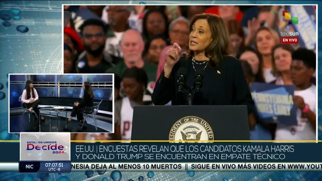 Harris y Trump intensifican mítines de cara a presidenciales