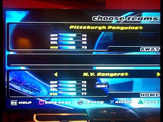 PS2 NHL Hitz 2003 Gameplay: Dallas Stars Vs. Pittsburgh Penguins