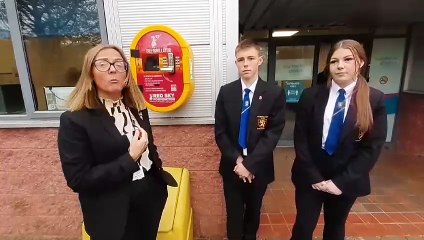 Sunderland school donates defibrillator to help save lives in the local community