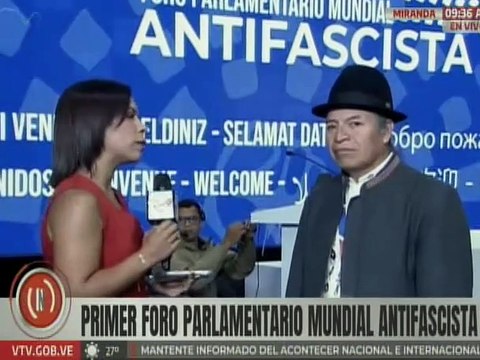 Delegado ecuatoriano Ricardo Ulcuango: Seguiremos luchando contra la manipulación de gobernantes