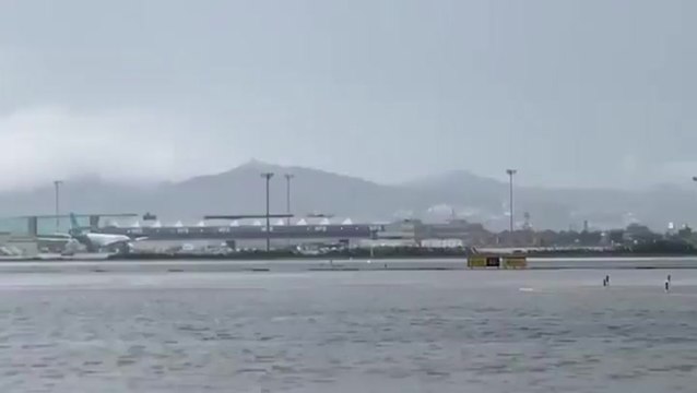 Watch: Barcelona Airport runway resembles river as extreme rainfall hits