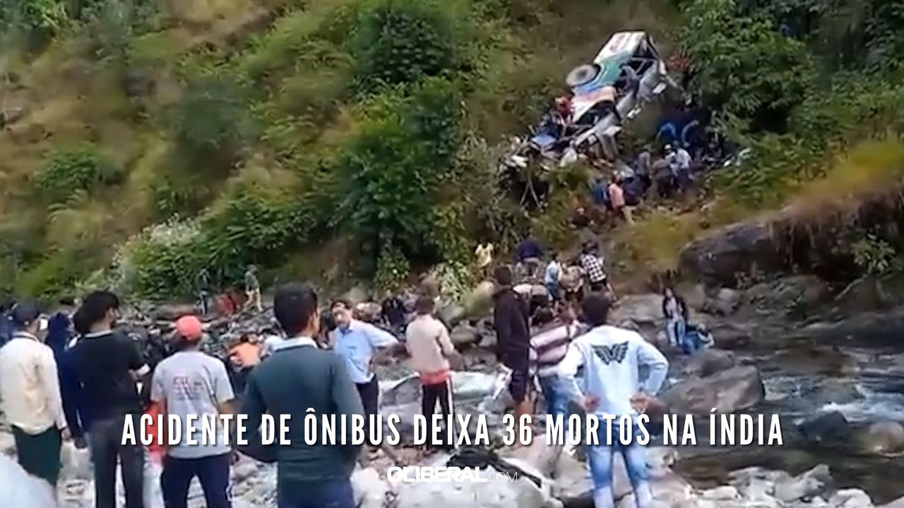 Acidente de ônibus deixa 36 mortos na Índia