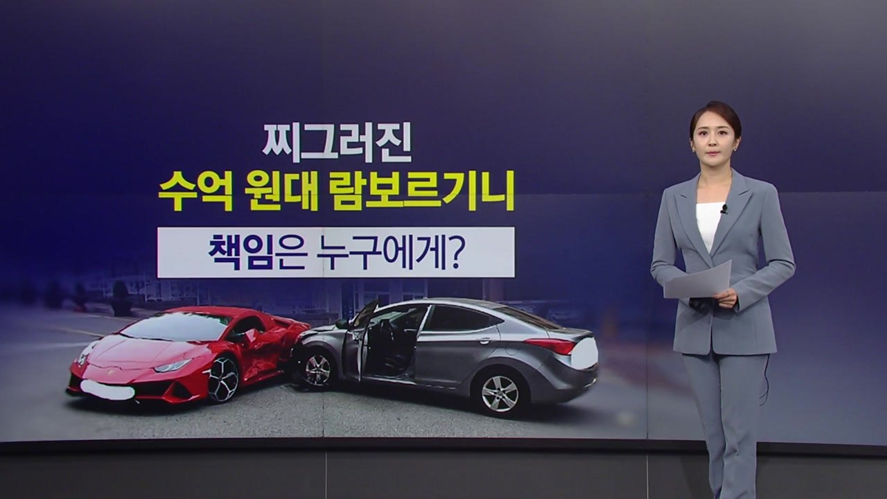 "수억 원대 람보르기니를..." 사고 책임은 누구? [앵커리포트] / YTN