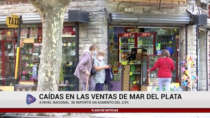 CAÍDAS EN LAS VENTAS DE MAR DEL PLATA