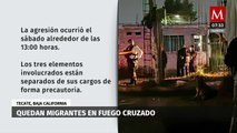 Mueren dos migrantes colombianos al quedar en fuego cruzado entre traficantes y GN en Tecate, BC