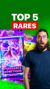 TOP 5 DES CARTES POKÉMON POCKET LES PLUS RARES