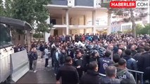 Halfeti'de kayyum atamasına protesto: Polis tazyikli suyla müdahale etti