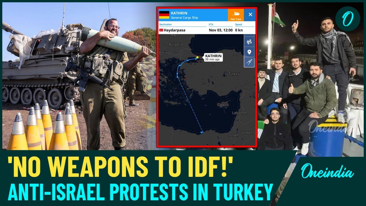 VIDEO| Turkish Protestors Take Over German Ship Carrying Weapon for Israel Amid Gaza Crisis