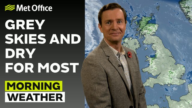 Met Office Tuesday morning weather forecast 05/11/2024 - Cloudy with some sunny skies later