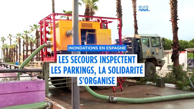Inondations en Espagne : les secours inspectent les parkings et tunnels à la recherche de disparus