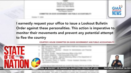 Lookout Bulletin Order ; Niloobang laundry shop | SONA