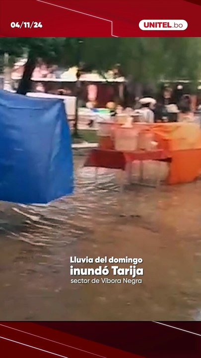 Intensa lluvia en Tarija provocó desborde de una quebrada y dejó inundaciones en al menos 14 puntos de la ciudad