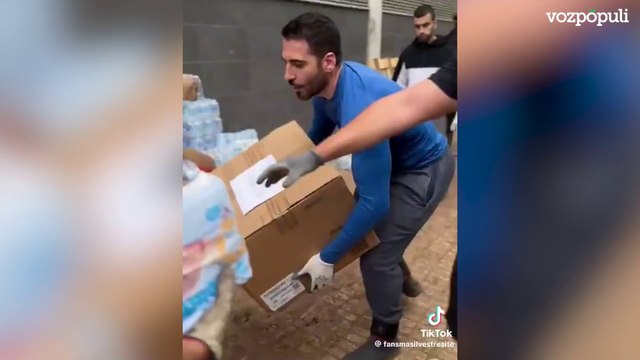 Las imágenes de Miguel Ángel Silvestre ayudando a los afectados por la DANA en Algemesí