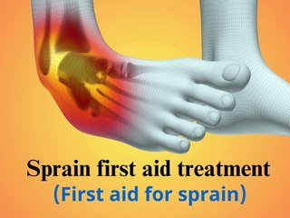 Sprain first aid treatment in hindi | What is the first aid for sprain,