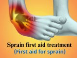 What is the first aid for sprain, What are the 5 steps for treating a sprain,