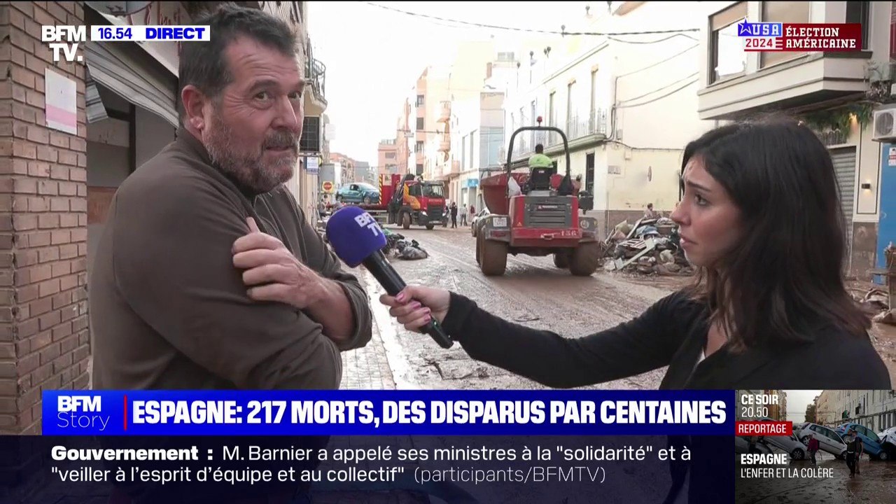 Inondations en Espagne: "Les autorités ont été débordées", estime un habitant de Sedaví (province de Valence)