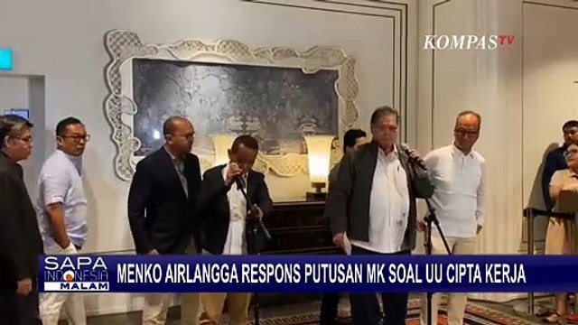 Putusan MK Soal UU Cipta Kerja, Airlangga: Akan Siapkan Regulasi Baru