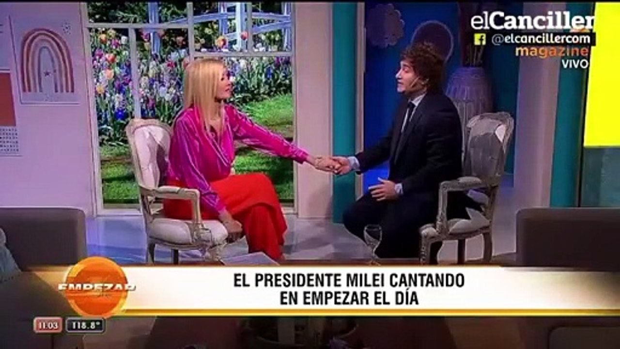 Javier Milei le cantó "Libre" de Nino Bravo a Yuyito González