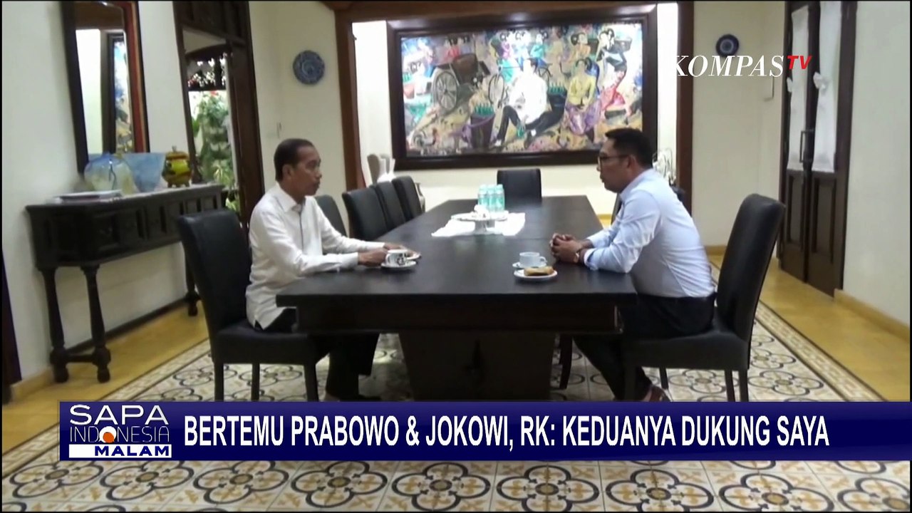 Bertemu Presiden Prabowo dan Mantan Presiden Jokowi, RK: Keduanya Dukung Saya