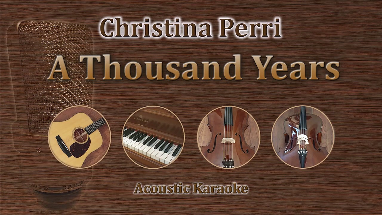 A Thousand Years - Christina Perri (Acoustic Karaoke)