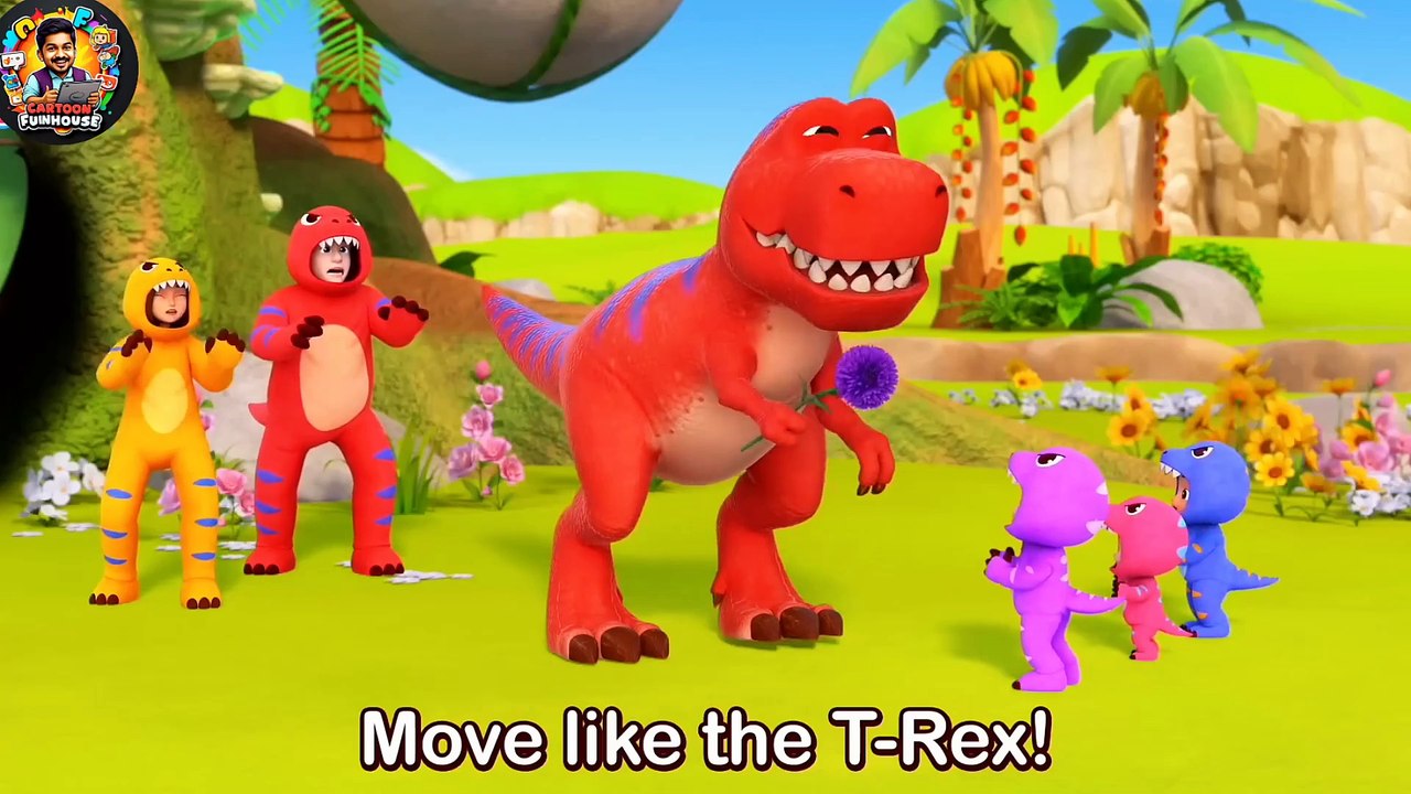 Move Like the T-Rex | Song for KidsㅣCrazy  Nursery Rhymes