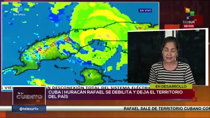 Huracán Rafael se debilita y baja a categoría 2