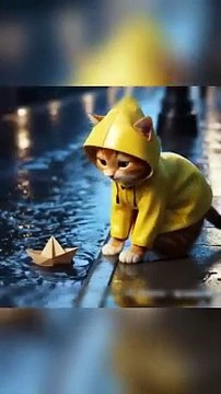 The cute cat just wanted to play_ but... 🙀🐢 _cartoon _cat _cute _kitten _funny(360P)