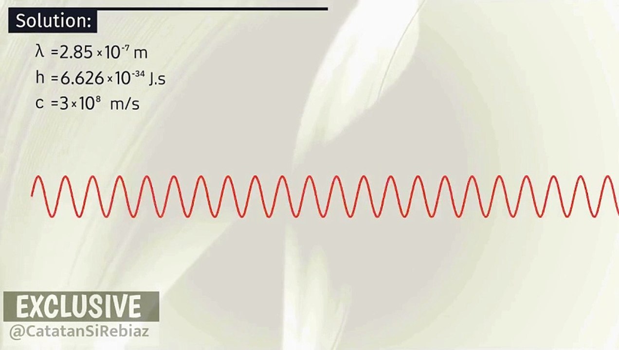 Planck's Quantum Theory -01- Ultraviolet Ray Photon Energy