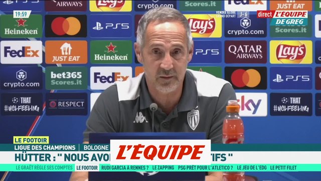 Hütter : « Nous avons de grands objectifs » - Foot - C1 - Monaco