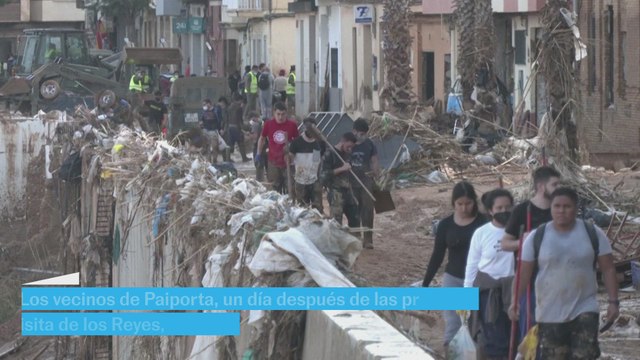 Los vecinos de Paiporta, un día después de las protestas