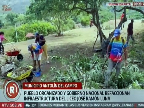 Gobierno Nacional recupera infraestructura del Liceo Bolivariano José Ramón Luna de Nueva Esparta