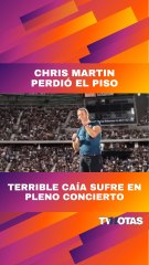 Vocalista de Coldplay, Chris Martin, sufrió terrible caída