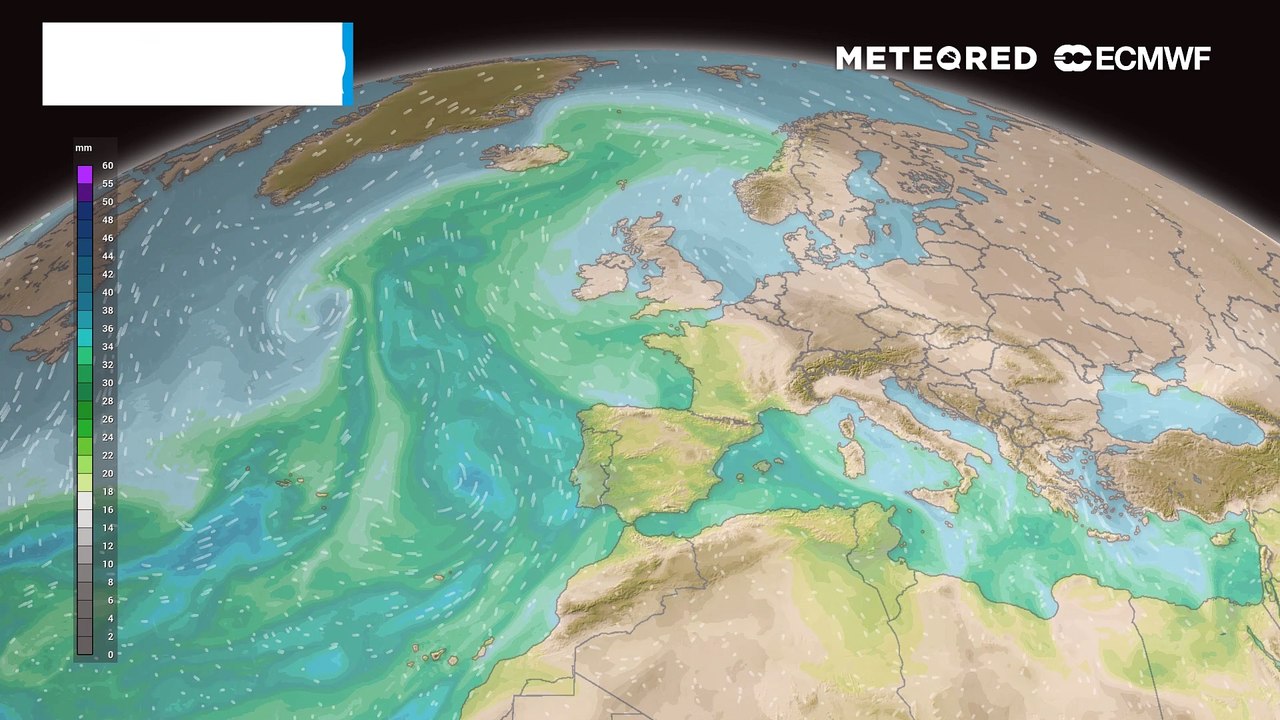 En unas horas los restos de la tormenta subtropical Patty llegarán a España
