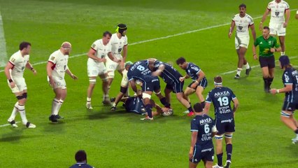 TOP 14 - Essai de Sireli MAQALA (AB) - Aviron Bayonnais - Stade Toulousain