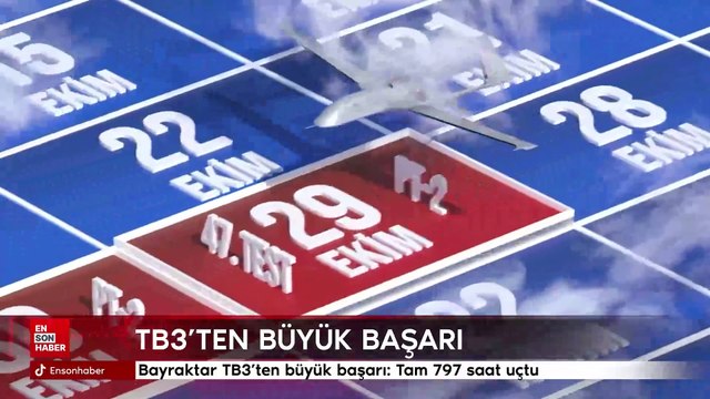 Bayraktar TB3'ten büyük başarı: Tam 797 saat uçtu