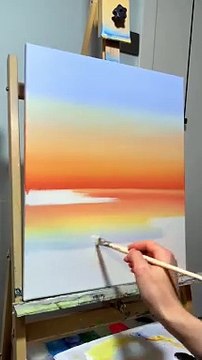 Beautiful Sunset Painting Tutorial | Step-by-Step Acrylic Art for Beginners