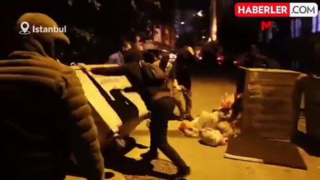 Terör örgütü yandaşları, Esenyurt'u savaş alanına çevirdi! Kürdistan sloganlarıyla çöpleri ateşe verdiler