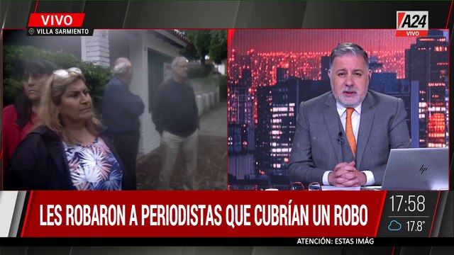 ROBO A PERIODISTAS EN VIVO: TIENEN LAS IMÁGENES DE LOS LADRONES Y NO HAY ÓRDEN DE ALLANAMIENTO