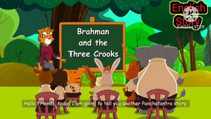 Brahman And Three Crooks. (English Story)