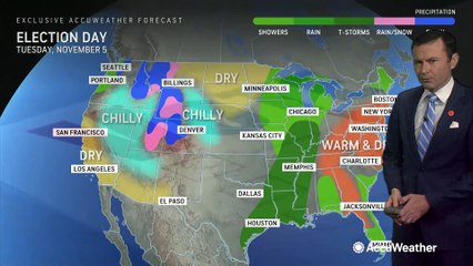 What is the weather forecast for Election Day across the US?