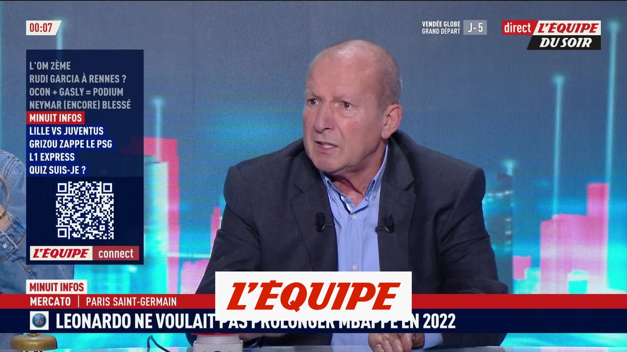 Leonardo était contre la prolongation de Mbappé en 2022 - Foot - L1 - PSG